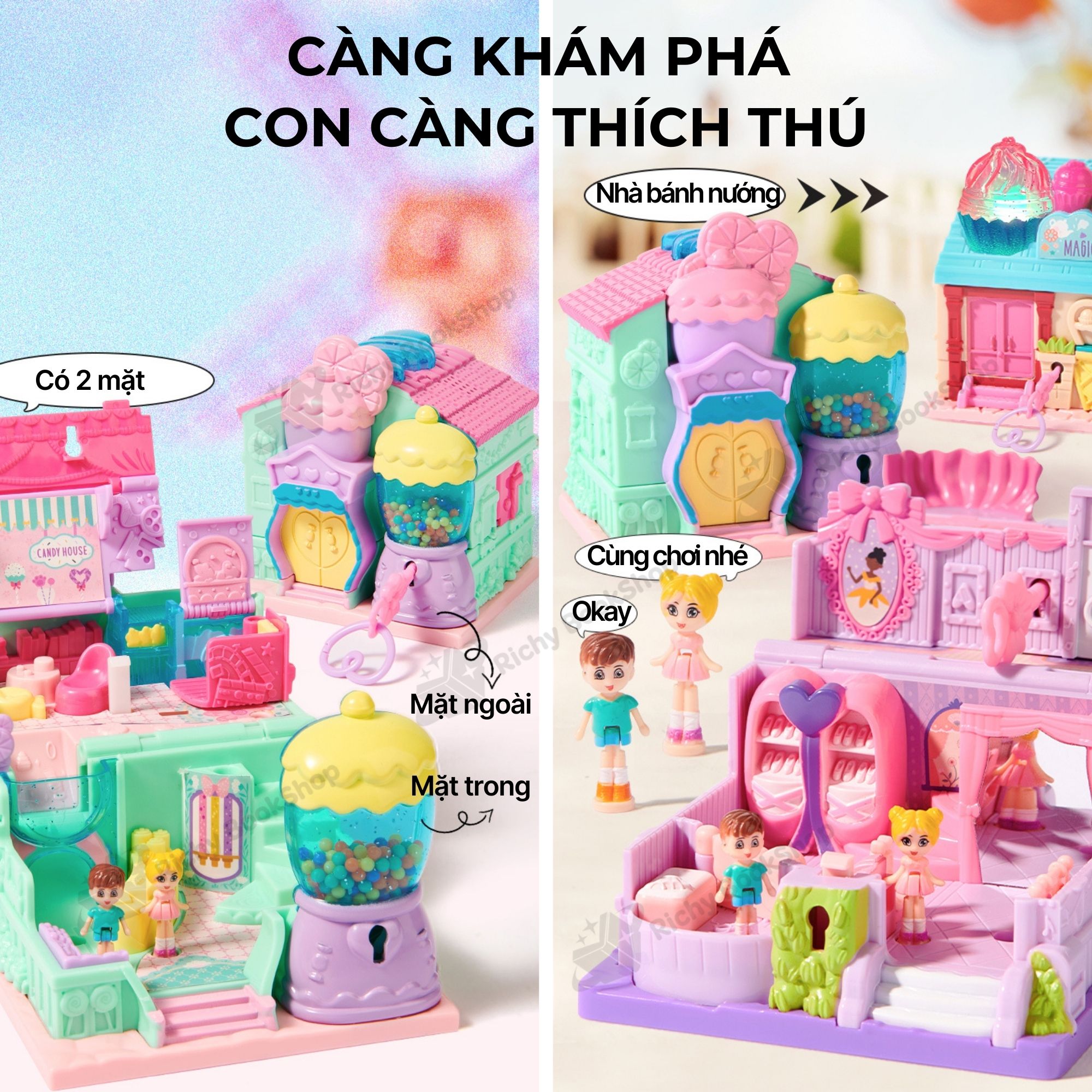 Mideer Magic Dollhouse – Nhà Búp Bê Mini Có Âm Thanh Cho Bé