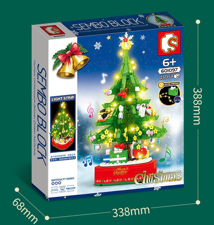 Lego Hộp nhạc cây thông noel - Sembo