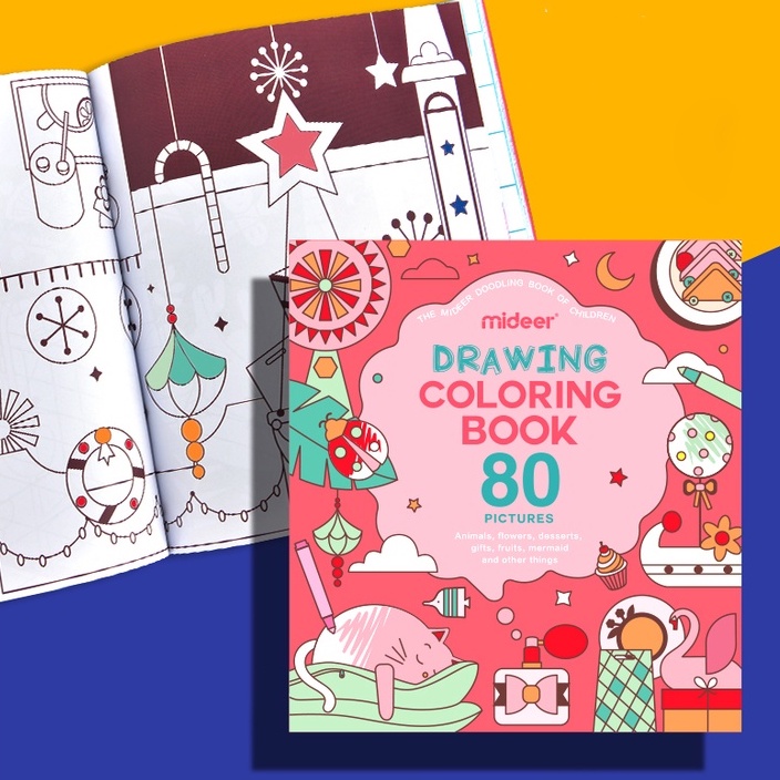 Đồ Chơi Thủ Công Mỹ Thuật 80 Bức Tranh Tô Màu Cho Bé