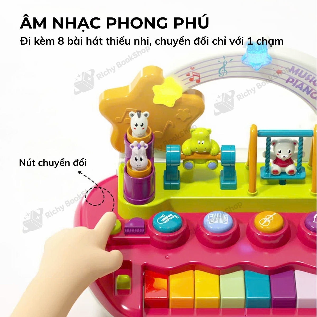 Đồ chơi đàn piano phát nhạc hãng Goodway