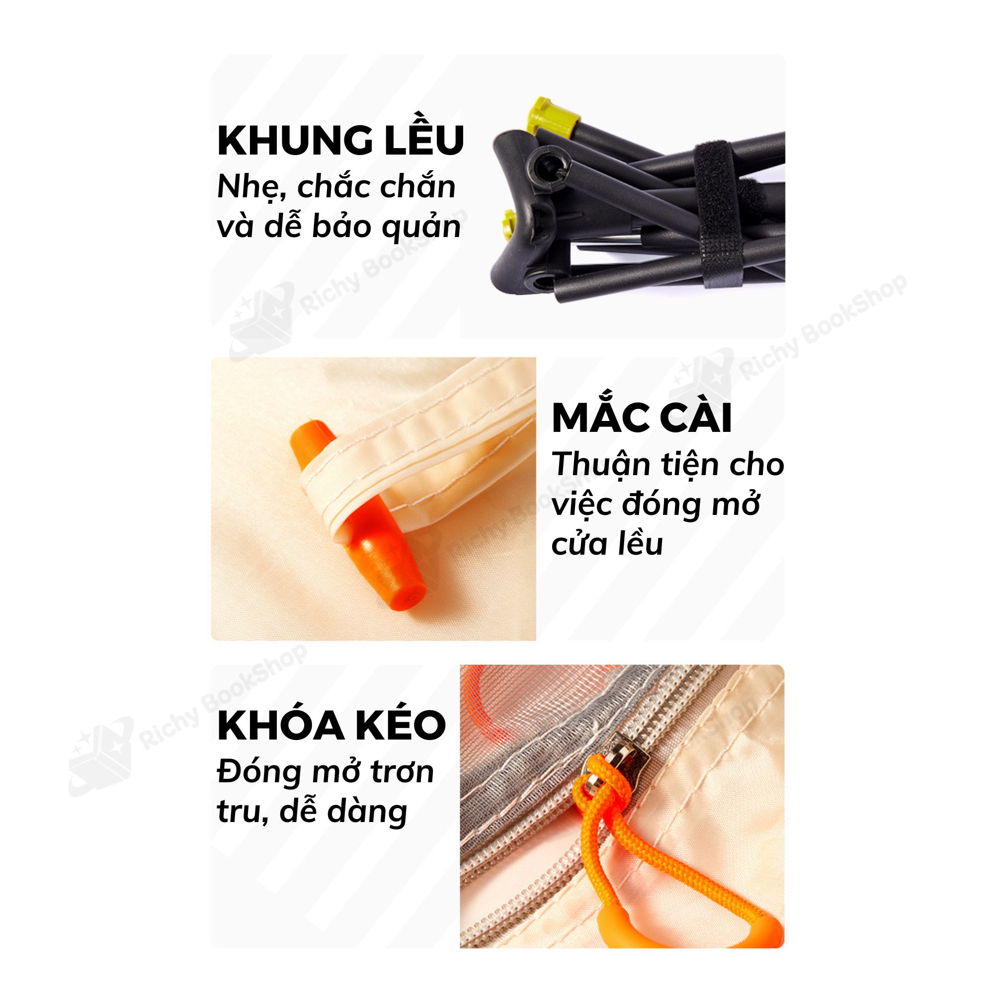 Lều dã ngoại chống thấm nước kèm thảm và ghế cho bé - Mideer Deer Camp Party