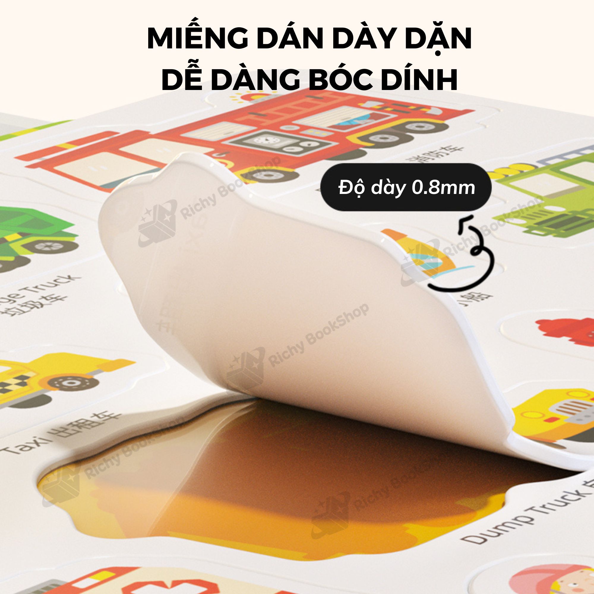 Miếng dán dùng nhiều lần Mideer Reusable Jelly Sticker Set