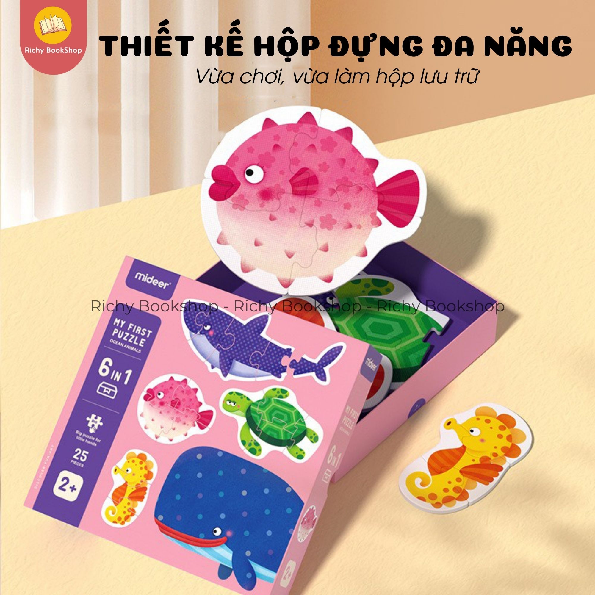 Bộ Đồ Chơi Xếp Hình Đầu Đời cho bé - My First Puzzle Mideer