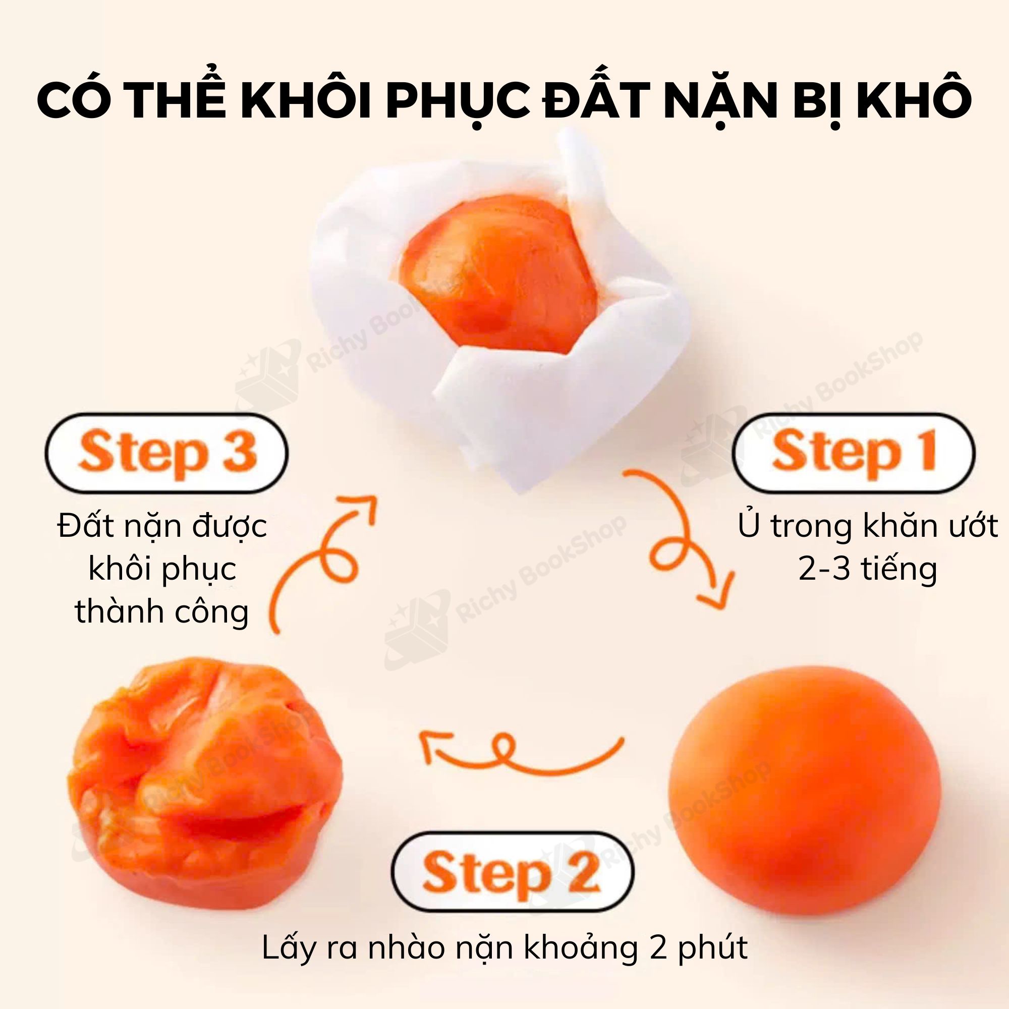Đất Nặn Gạo Hữu Cơ Không Dính Tay, Dùng Nhiều Lần - Mideer Rice Colour Clay