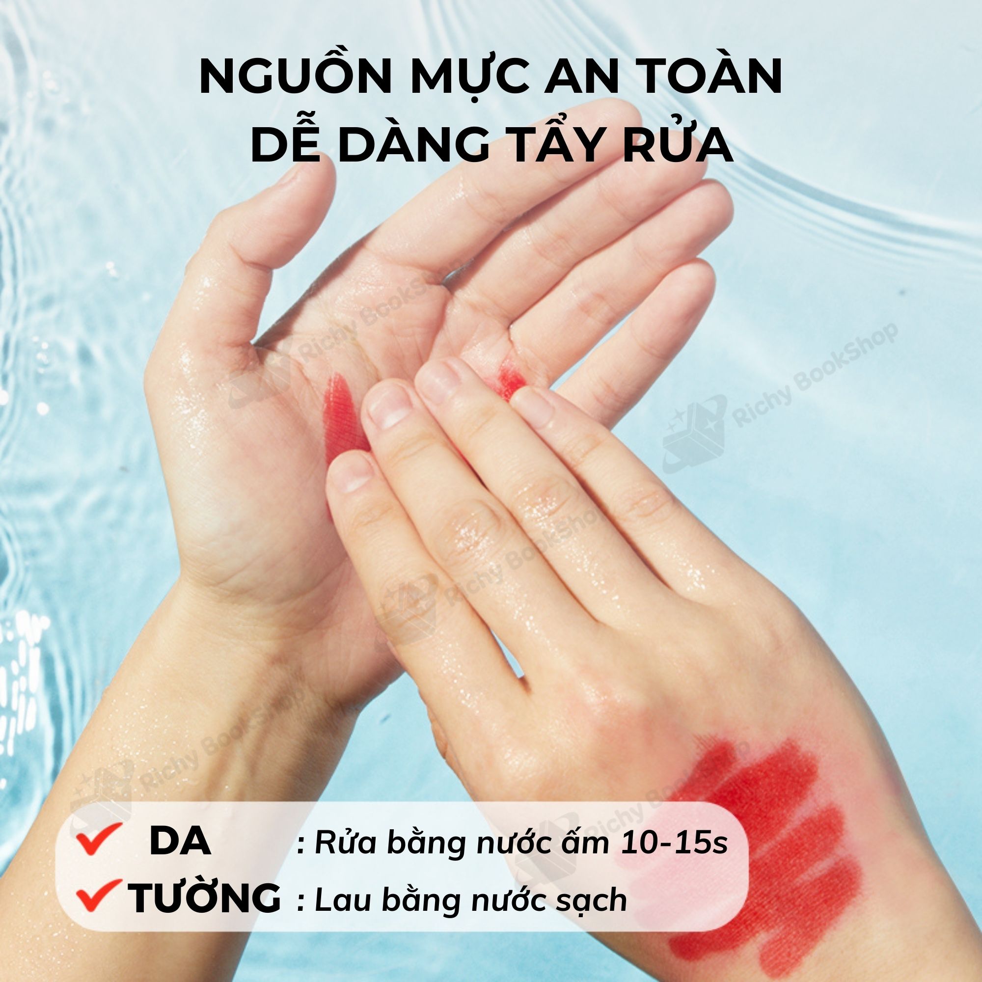 Bút màu dạ nước đầu tròn Mideer Round-tip Washable Marker
