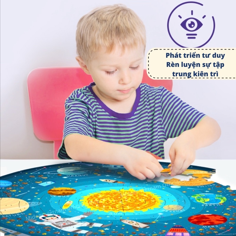 Đồ Chơi Xếp Hình Mideer 150P Round Puzzle