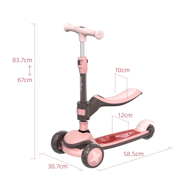 Xe Scooter Cao Cấp Mideer Scooter 2 in 1