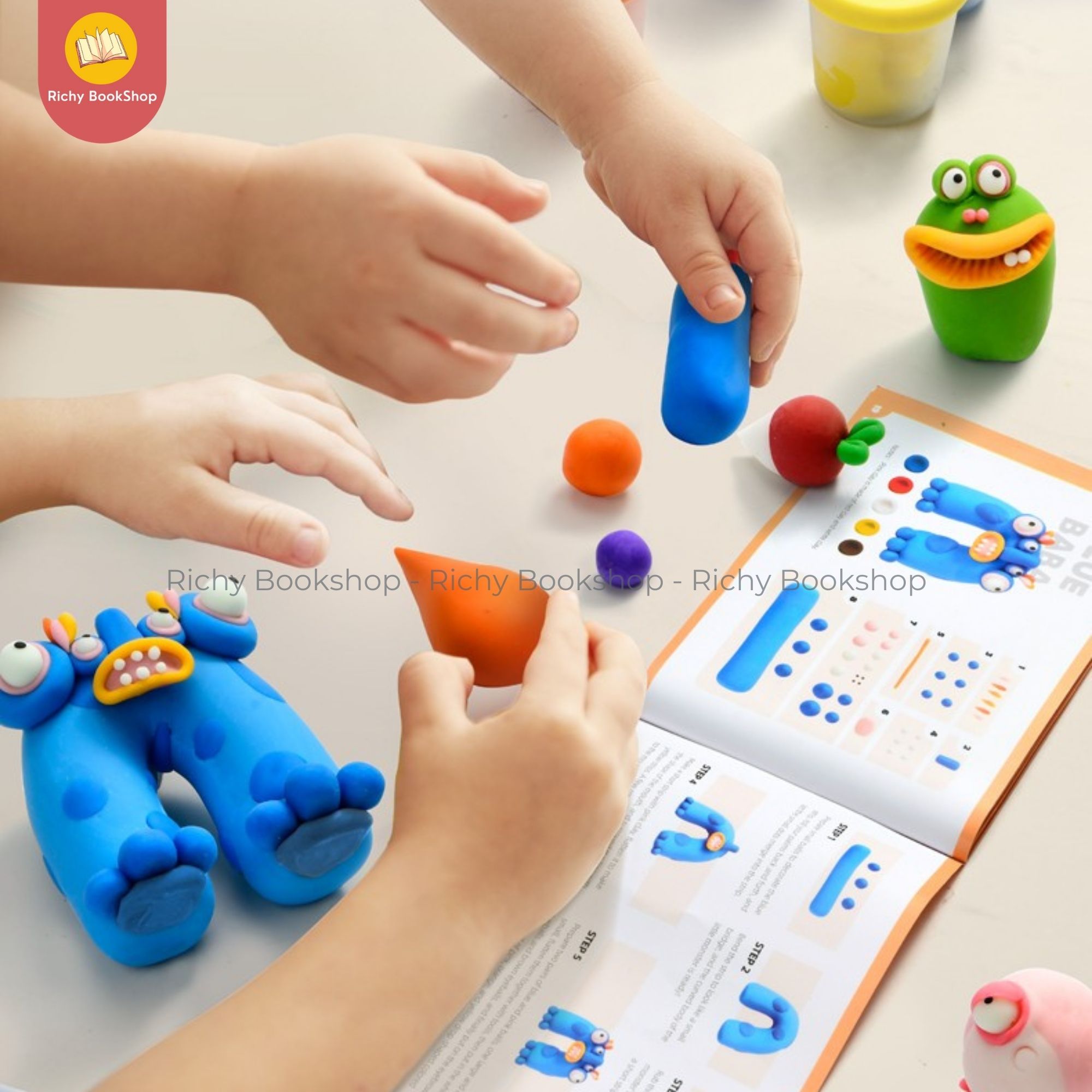 Đất Nặn Gạo Hữu Cơ Không Dính Tay, Dùng Nhiều Lần - Mideer Rice Colour Clay