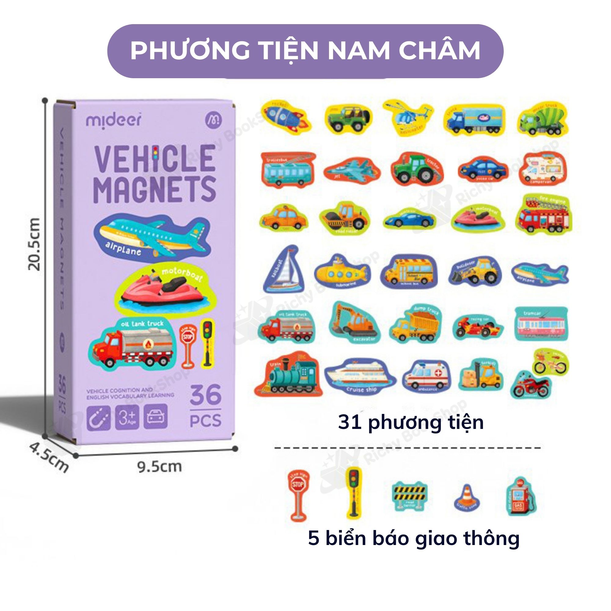 Mideer Letter Magnets - Number Magnets: Bộ Đồ Chơi Giáo Dục Chữ Cái và Số Nam Châm Hoàn Hảo Cho Bé