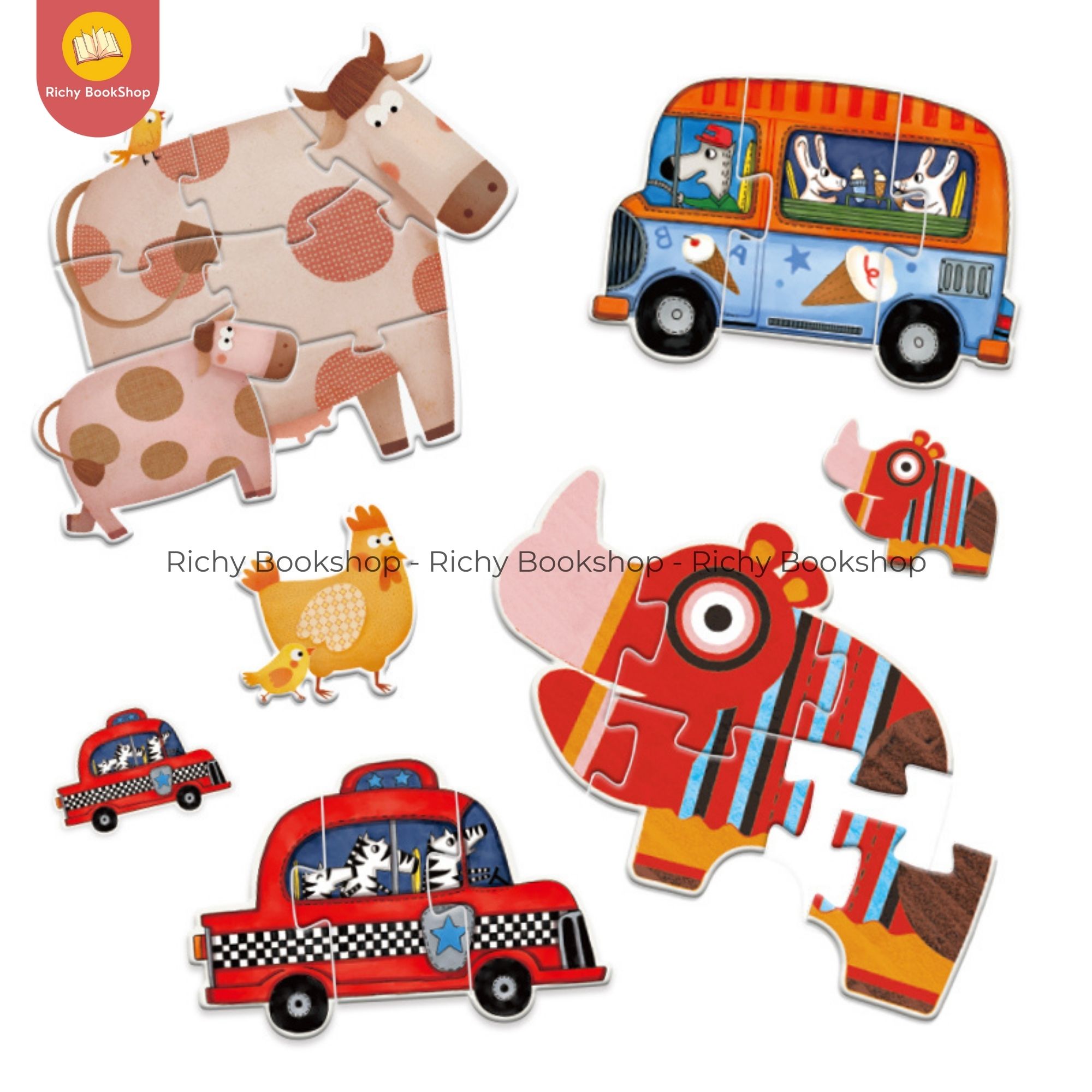 Bộ Đồ Chơi Xếp Hình Đầu Đời cho bé - My First Puzzle Mideer