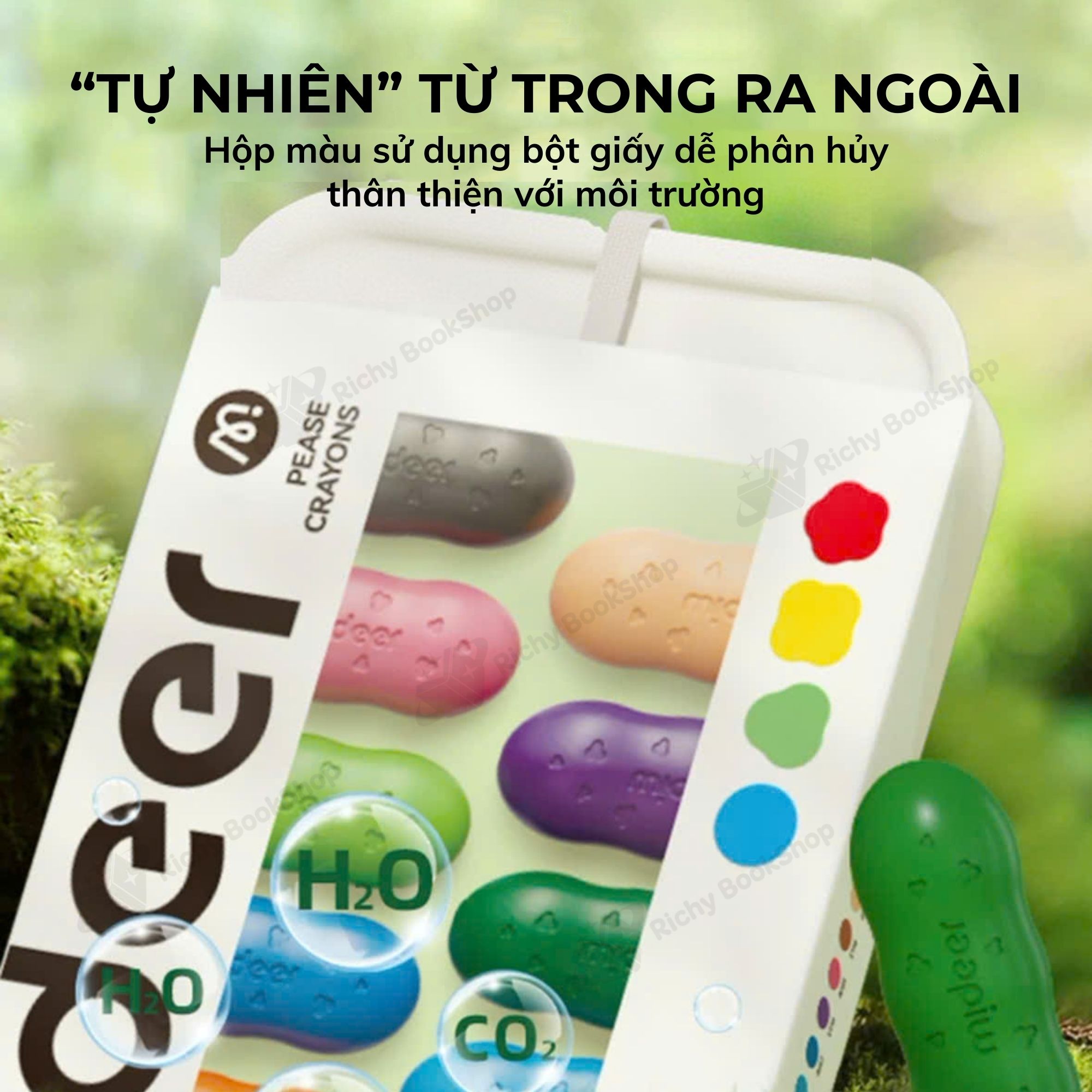 Pease Crayons Mideer - Bộ Sáp Màu Hình Quả Đậu Cho Bé Dễ Cầm Nắm