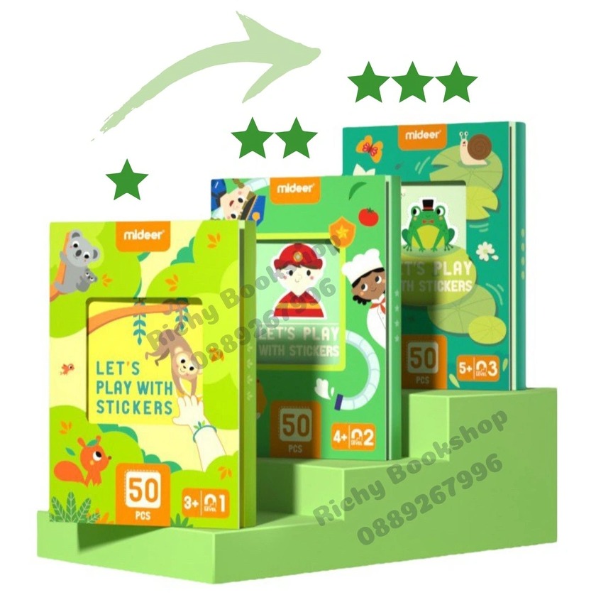 Đồ Chơi Bóc Dán Stickers - Mideer Let's Play With Stickers