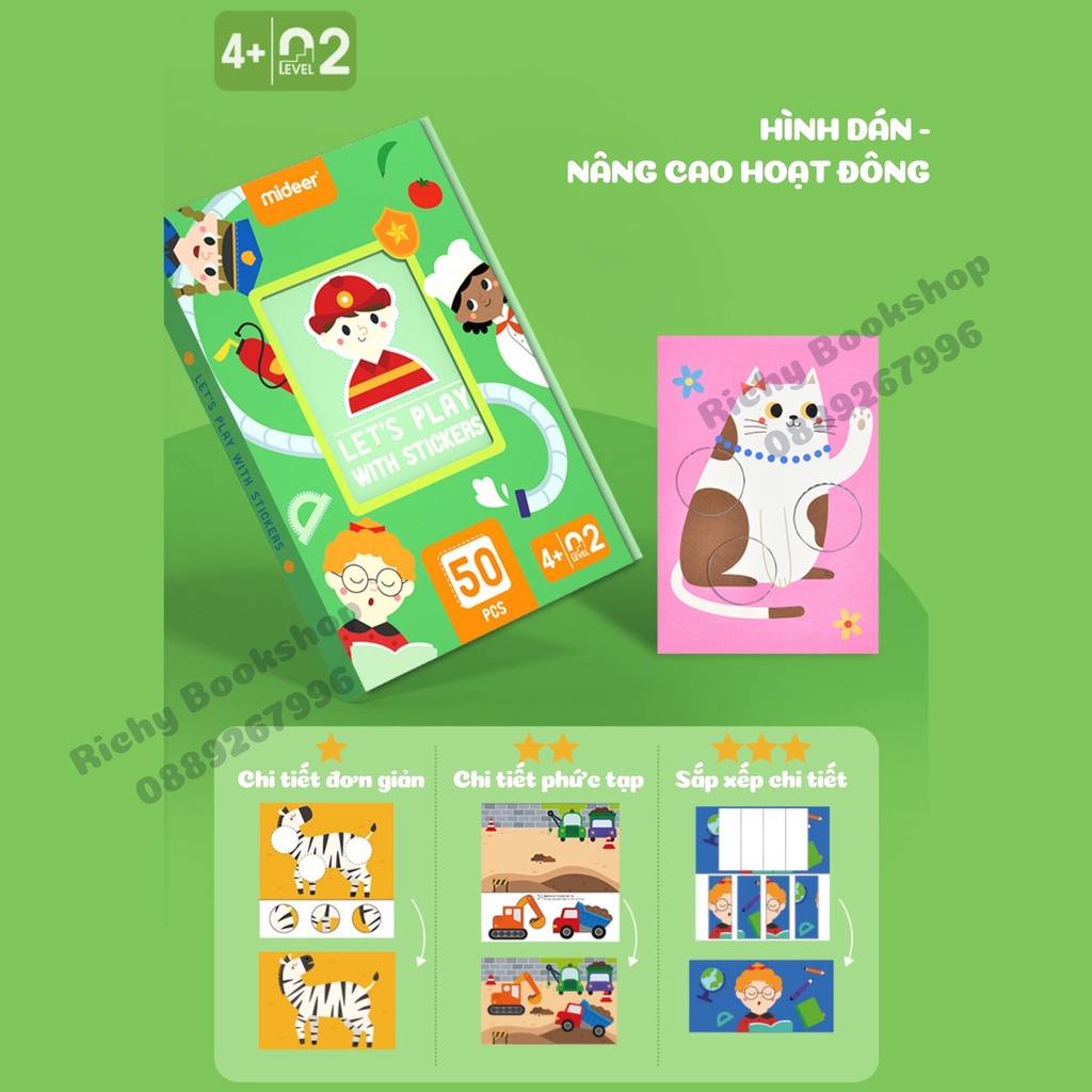 Đồ Chơi Bóc Dán Stickers - Mideer Let's Play With Stickers