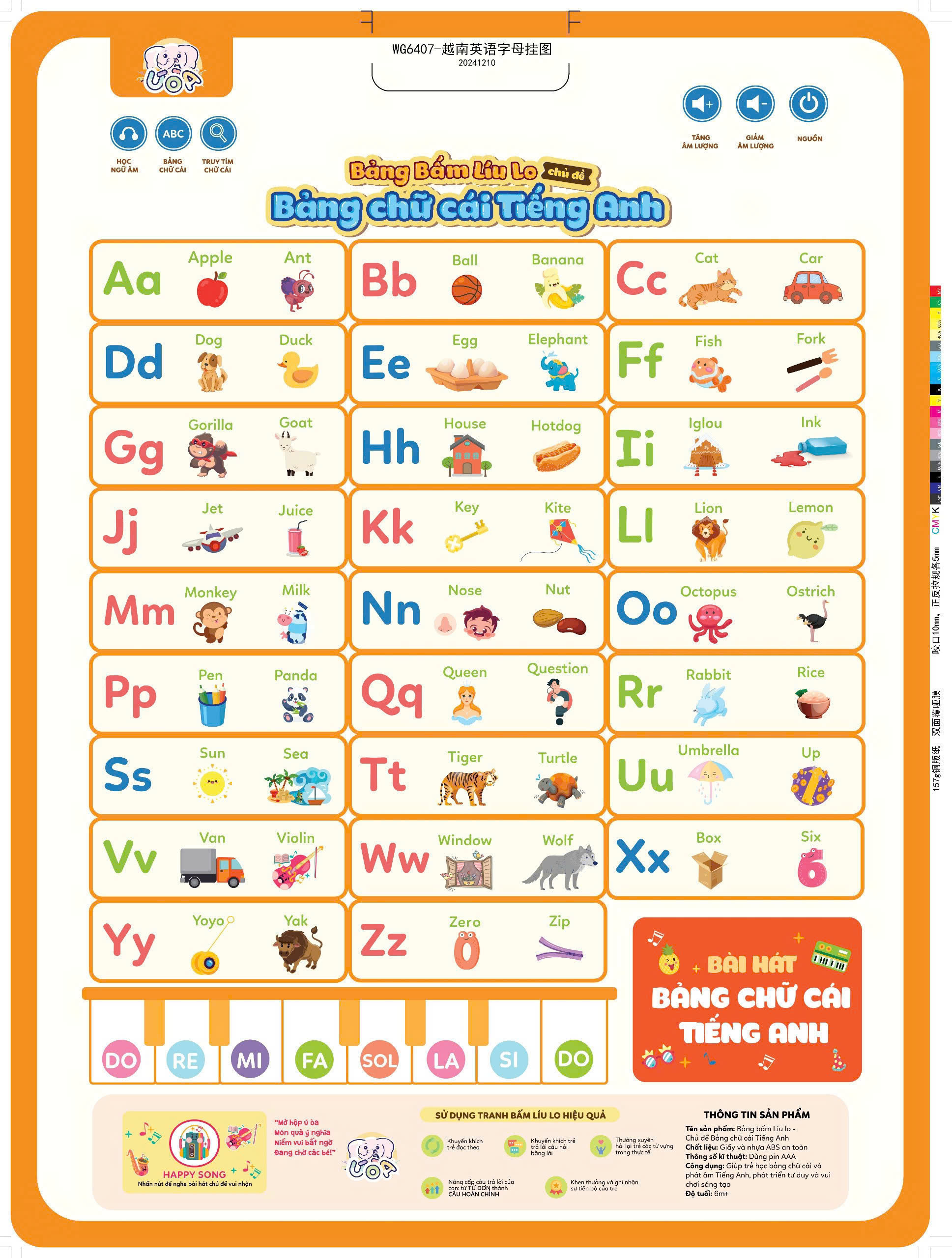 Bảng Bấm Líu Lo – Ú Òa! Bảng Bấm Âm Thanh Tuyệt Vời Cho Bé