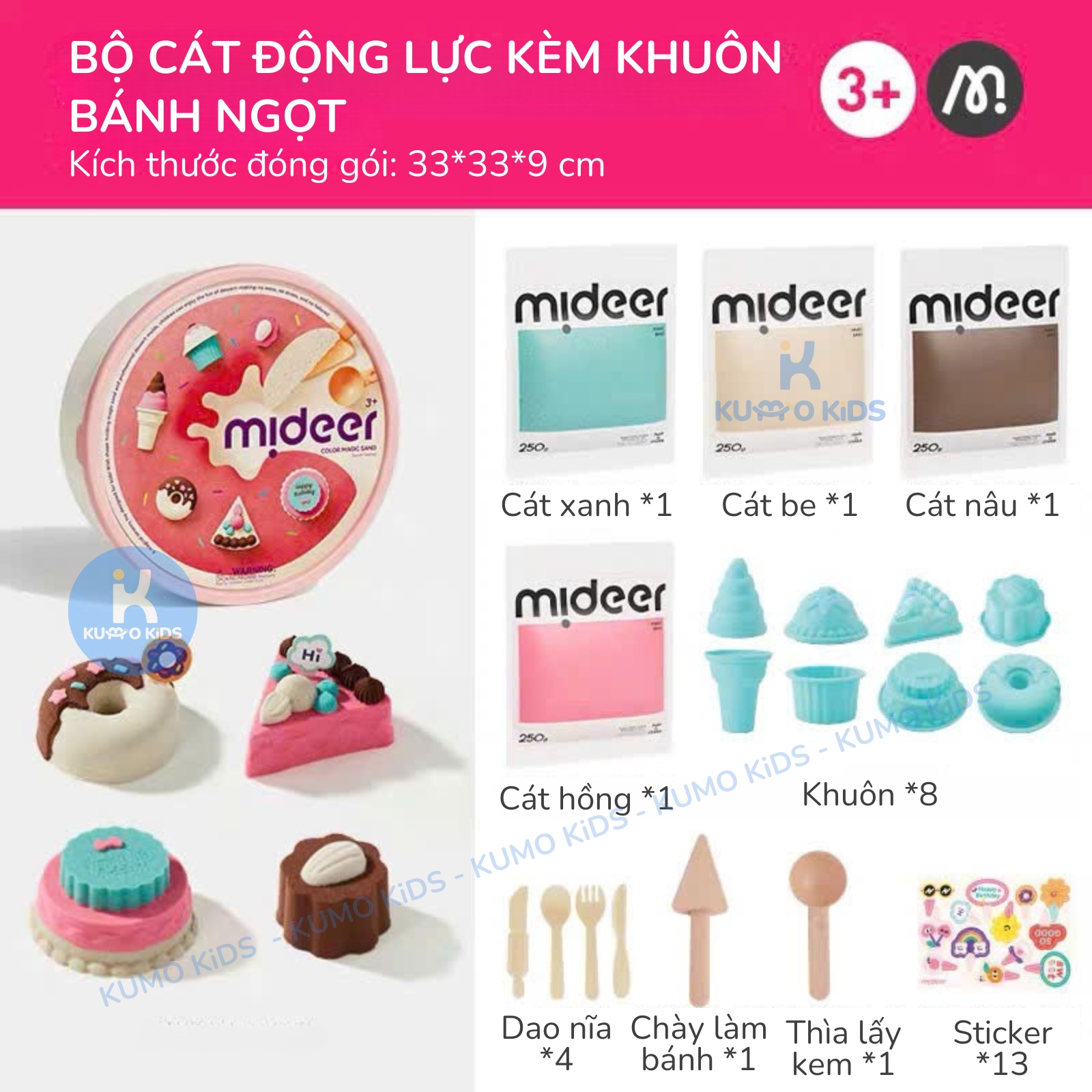 Cát Động Lực Cho Bé - Mideer Magic Sand Play Set Kinetic Sand