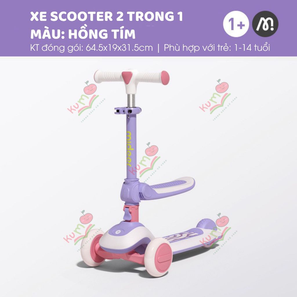 Xe Scooter Cao Cấp Mideer Scooter 2 in 1