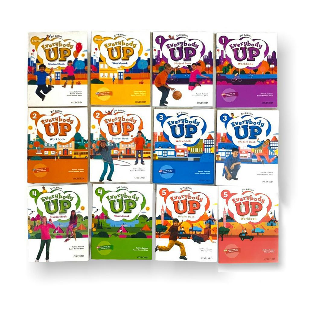 Everybody Up bản 2nd Edition - trọn bộ 2 cuốn (WB + SB) kèm file nghe