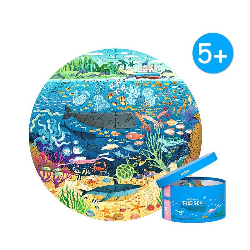 Đồ Chơi Xếp Hình Mideer 150P Round Puzzle