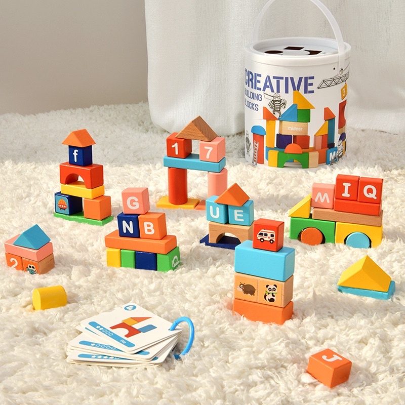 Đồ Chơi Gỗ Thông minh Creative Building Blocks Mideer