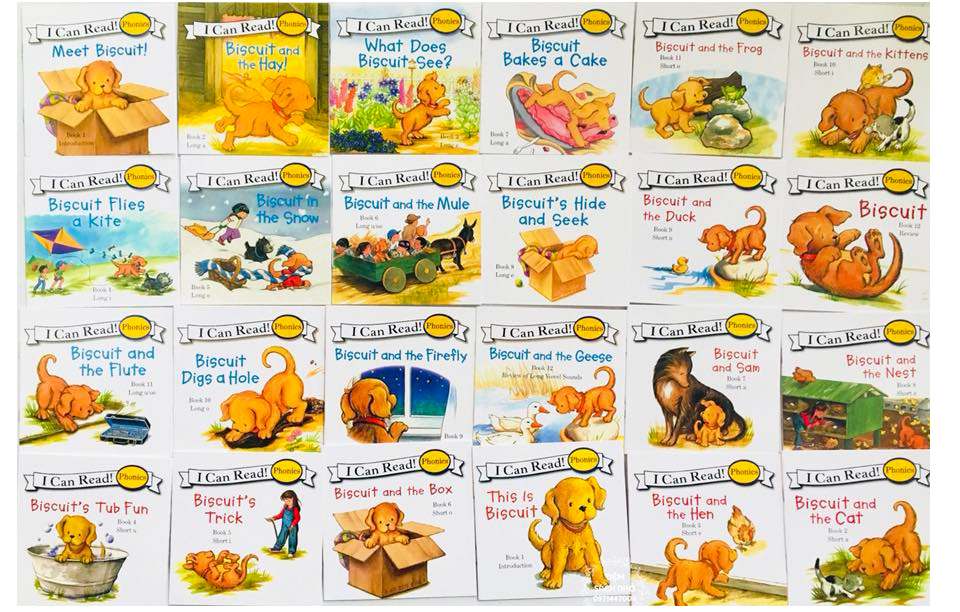 Bộ Biscuit mini 24 cuốn kèm file nghe - Bộ truyện hay nhất cho bé mới tập học tiếng Anh