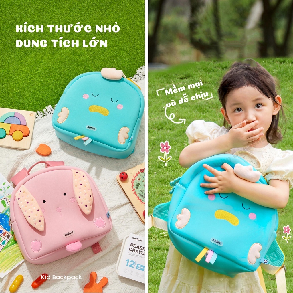 Balo Cặp Hình Thú 3D Cho Bé Từ 2-6 Tuổi - Mideer Kid Backpack