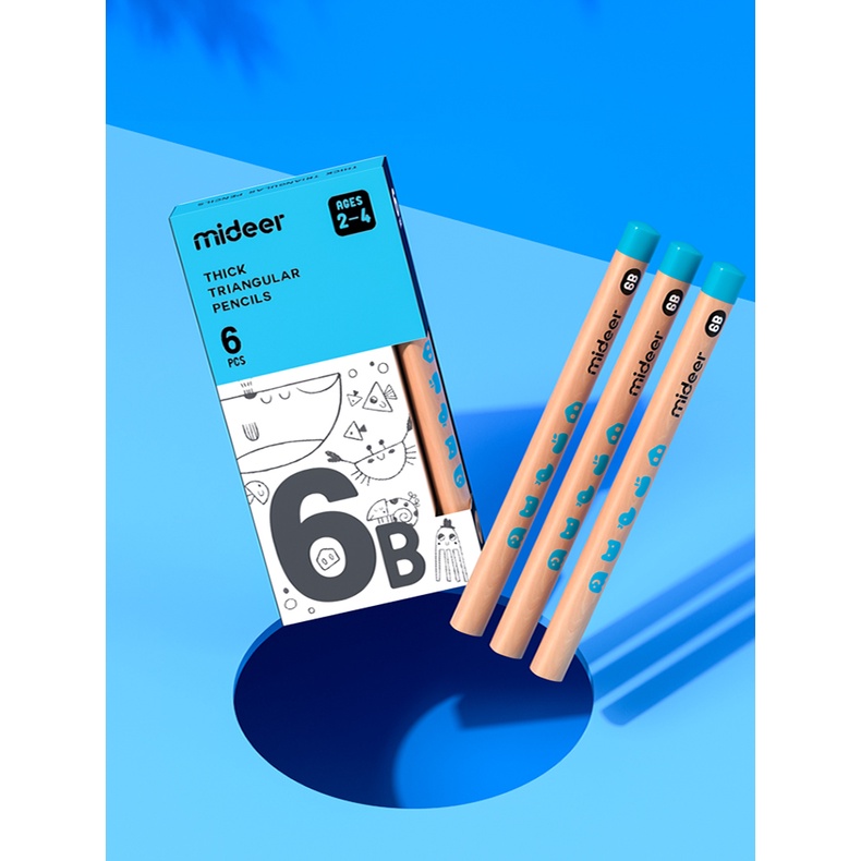 Bút Chì Mideer - Mideer Thick Triangular Pencils