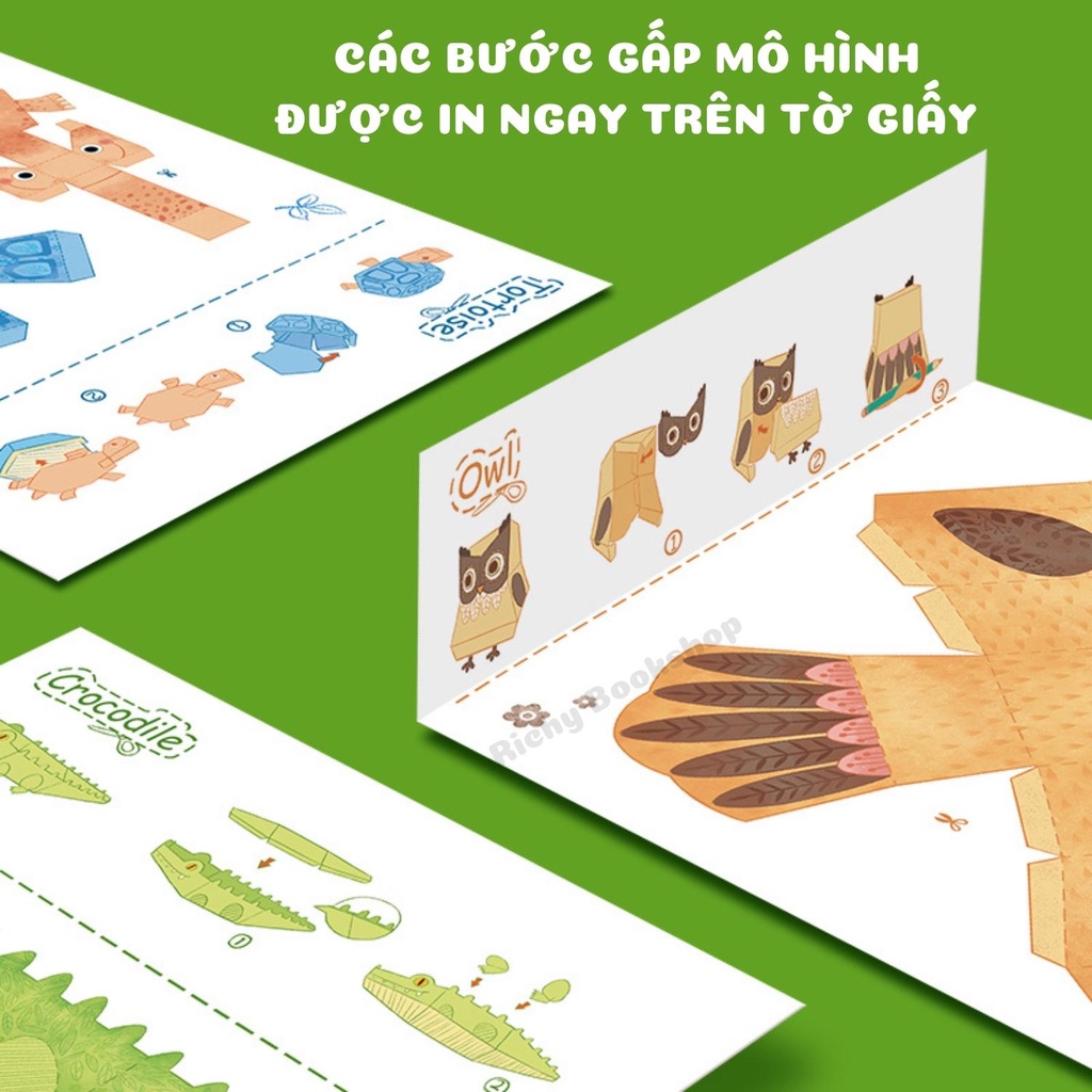 Giấy gấp Origami Các Con Vật - MIDEER ORIGAMI PAPER ANIMALS