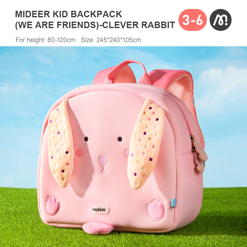 Balo Cặp Hình Thú 3D Cho Bé Từ 2-6 Tuổi - Mideer Kid Backpack