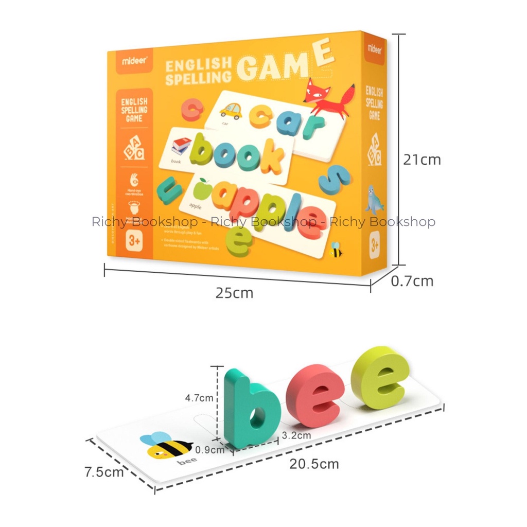 Bộ Ghép Chữ Đánh Vần Tiếng Anh - Mideer English Spelling Game