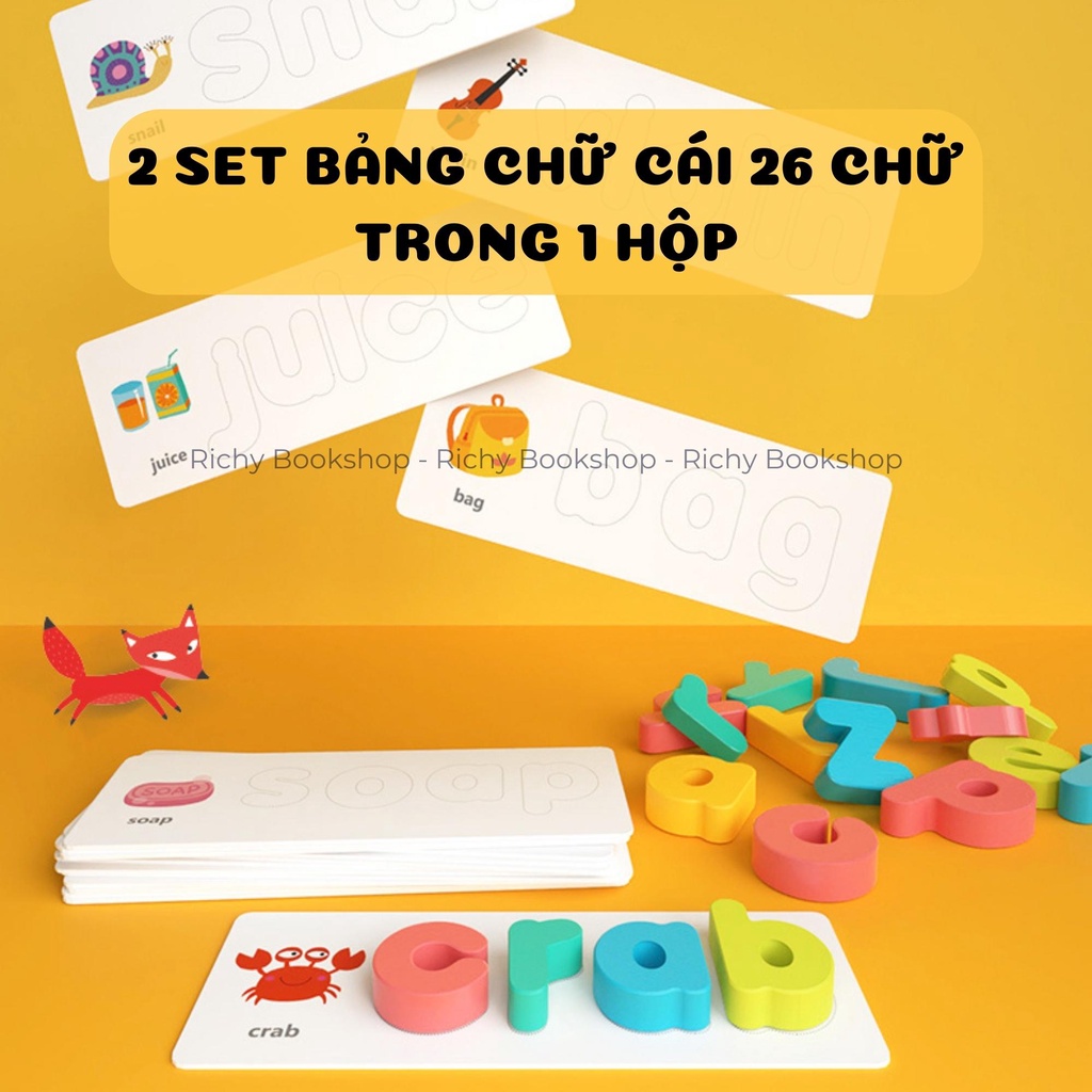 Bộ Ghép Chữ Đánh Vần Tiếng Anh - Mideer English Spelling Game