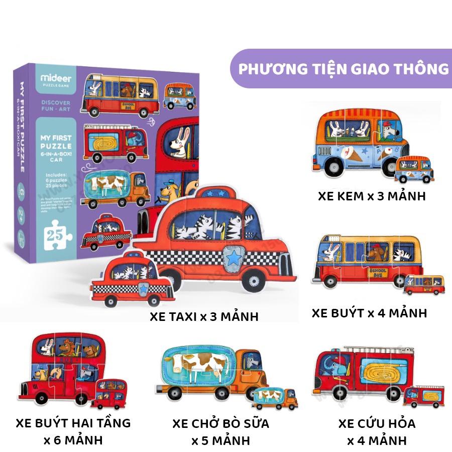 Bộ Đồ Chơi Xếp Hình Đầu Đời cho bé - My First Puzzle Mideer