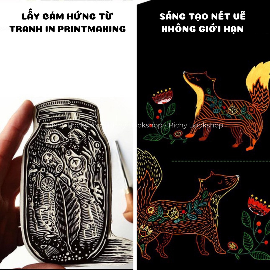 Tranh Cào, Thẻ Cào Nghệ Thuật Mideer Scratch Art Card