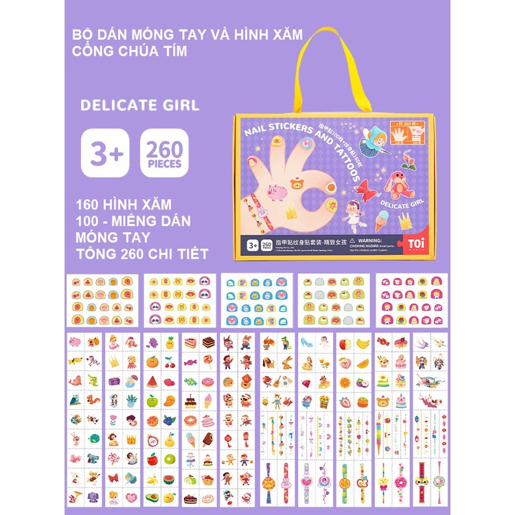Đồ Chơi Hình Xăm Và Dán Móng Tay Nail Stickers And Tattoos