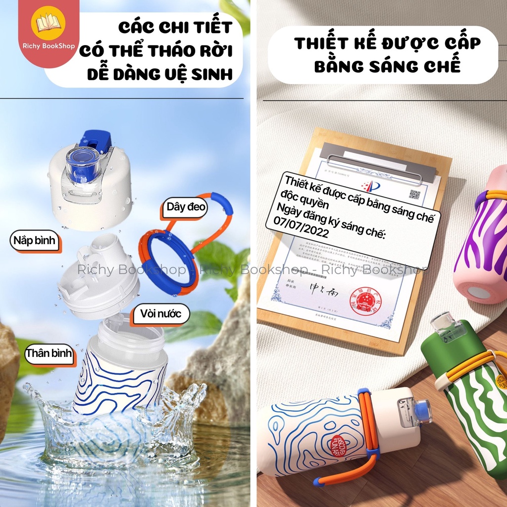 Bình nước thể thao có thể xịt khoáng Mideer Portable Spray Cup siêu nhẹ