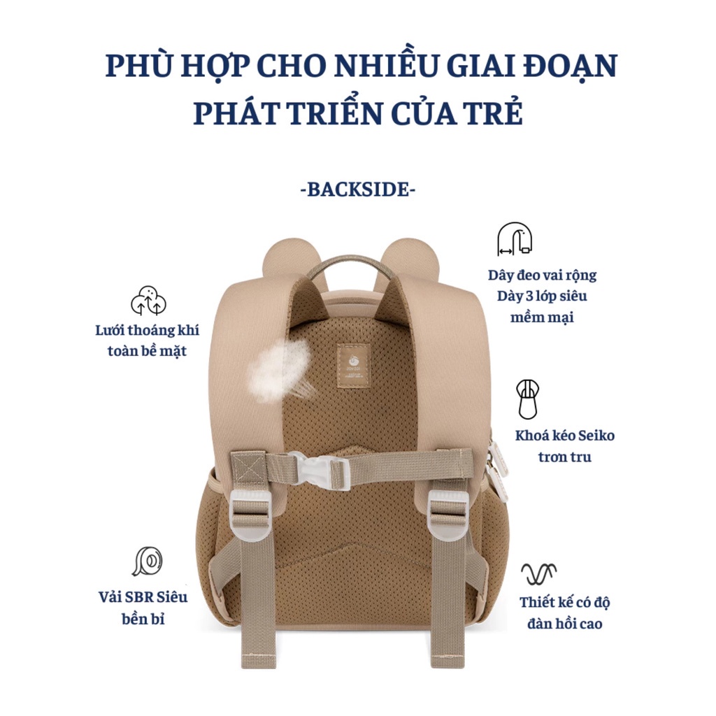 Balo cho bé Zoyzoii mã B38 hình thú ngộ nghĩnh - Zoyzoii B38 Forest animal backpack