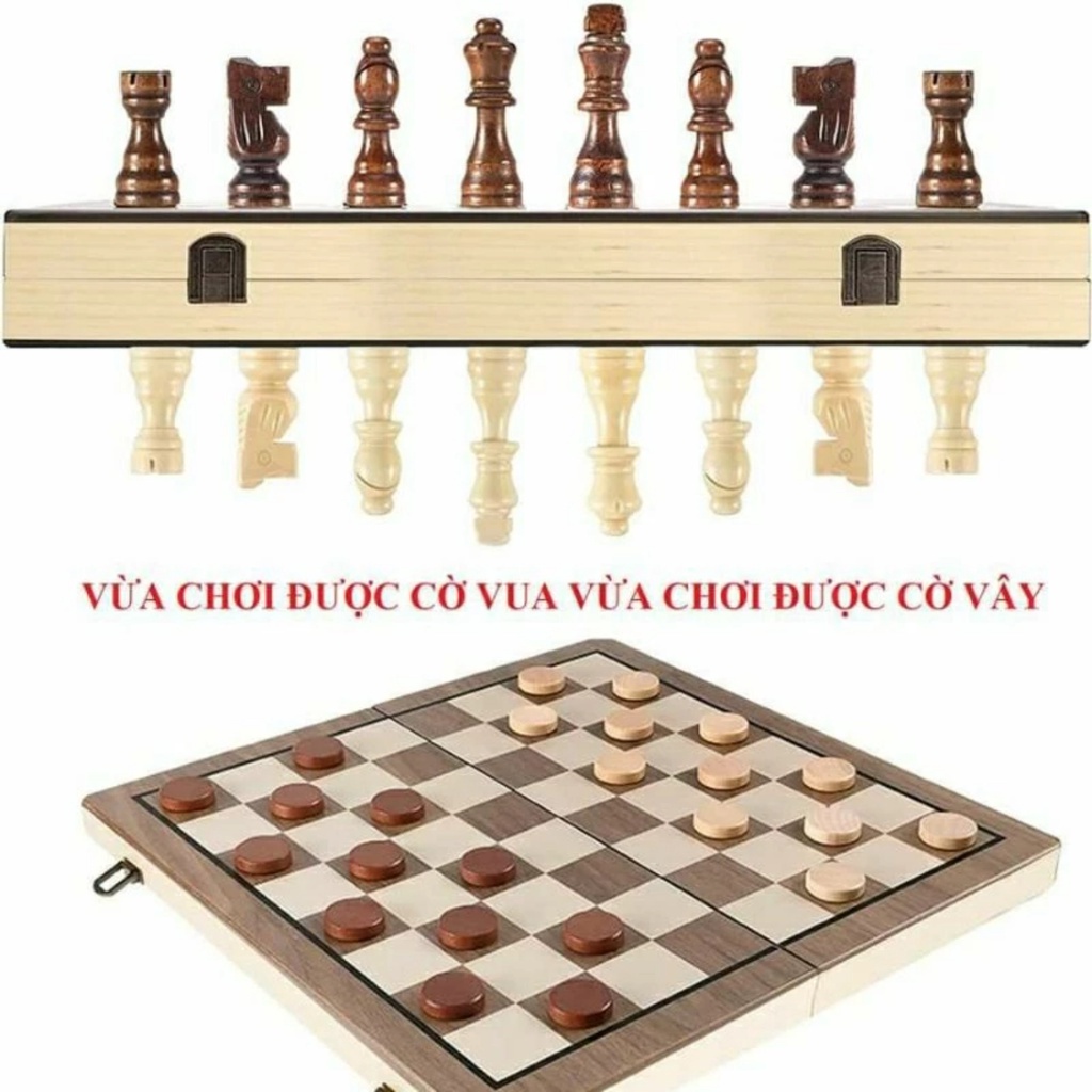 Bộ Cờ Vua Bằng Gỗ Sồi Cao Cấp