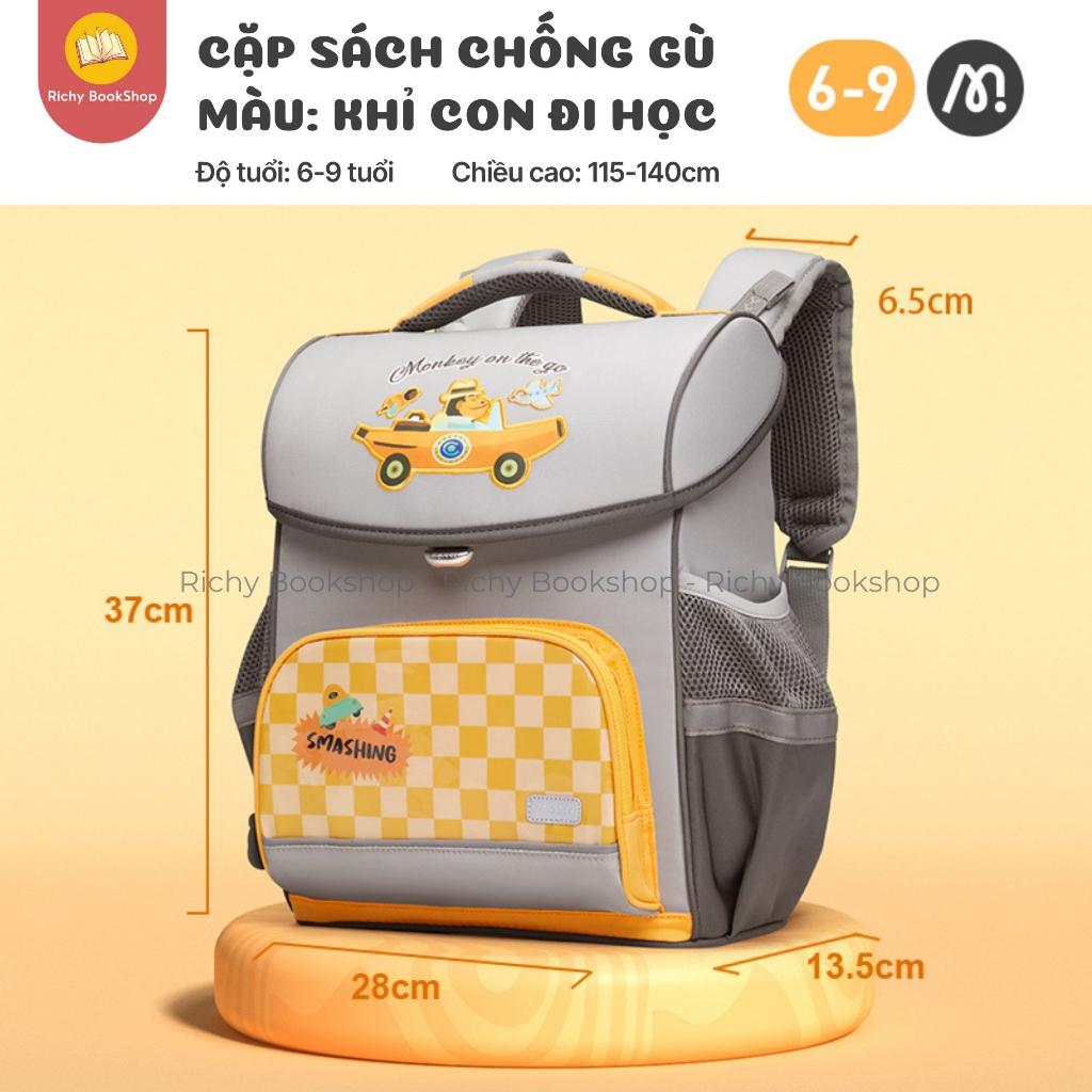 Balo Cặp Chống Gù Cho Bé Tiểu Học - Mideer Spinecare
