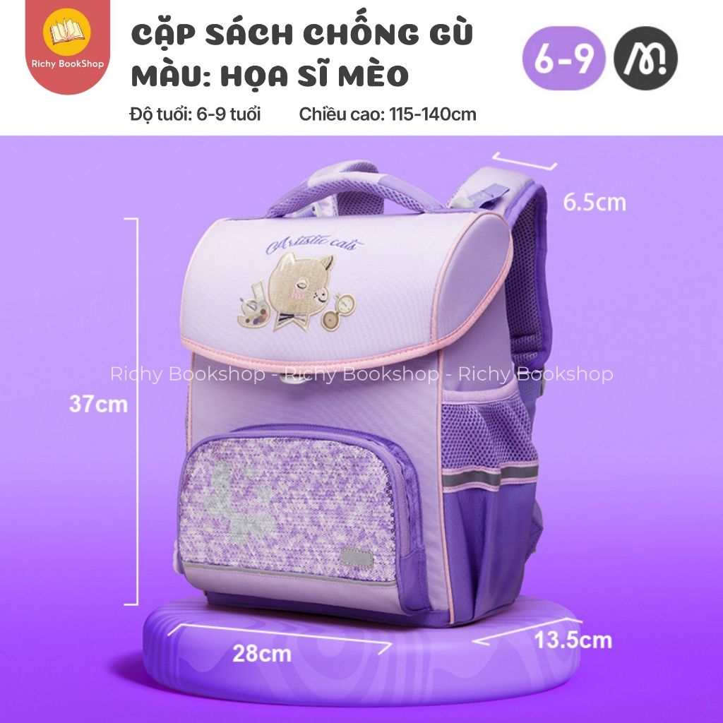 Balo Cặp Chống Gù Cho Bé Tiểu Học - Mideer Spinecare