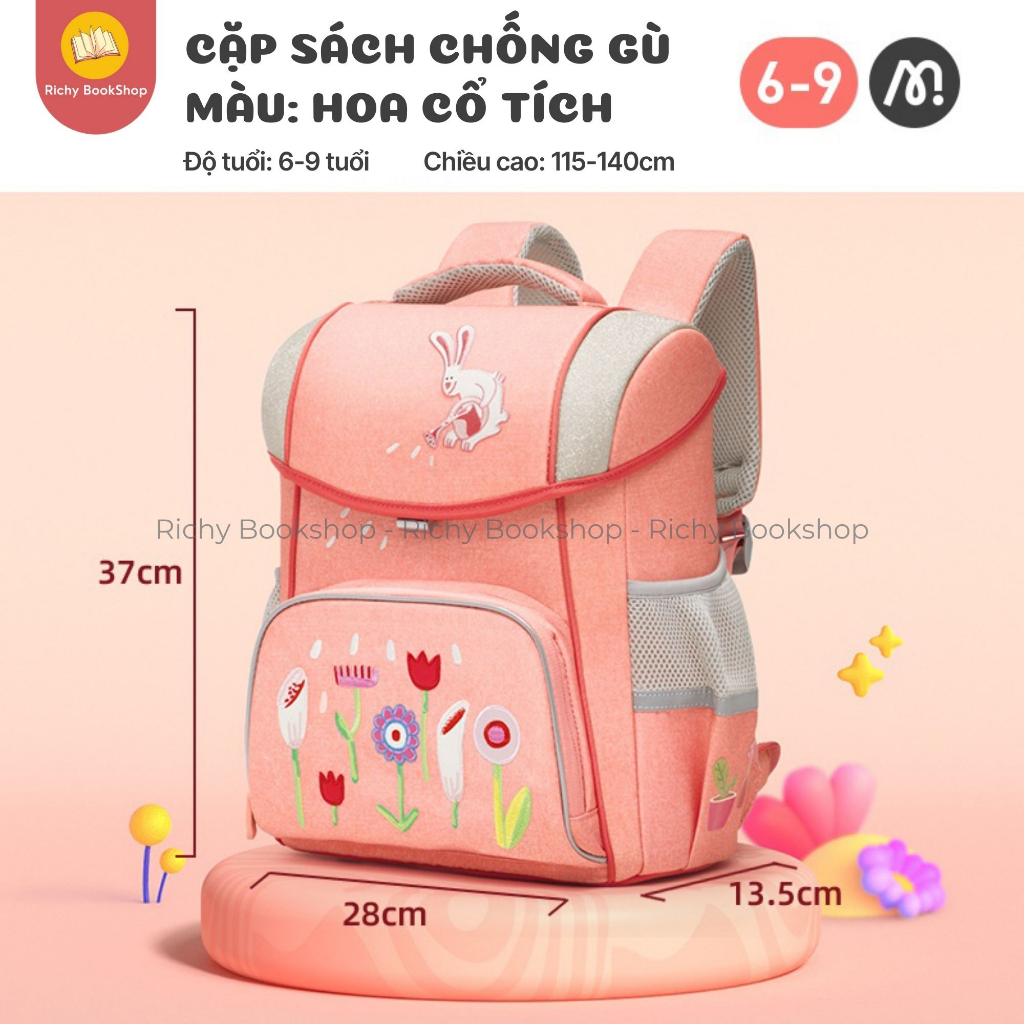 Balo Cặp Chống Gù Cho Bé Tiểu Học - Mideer Spinecare