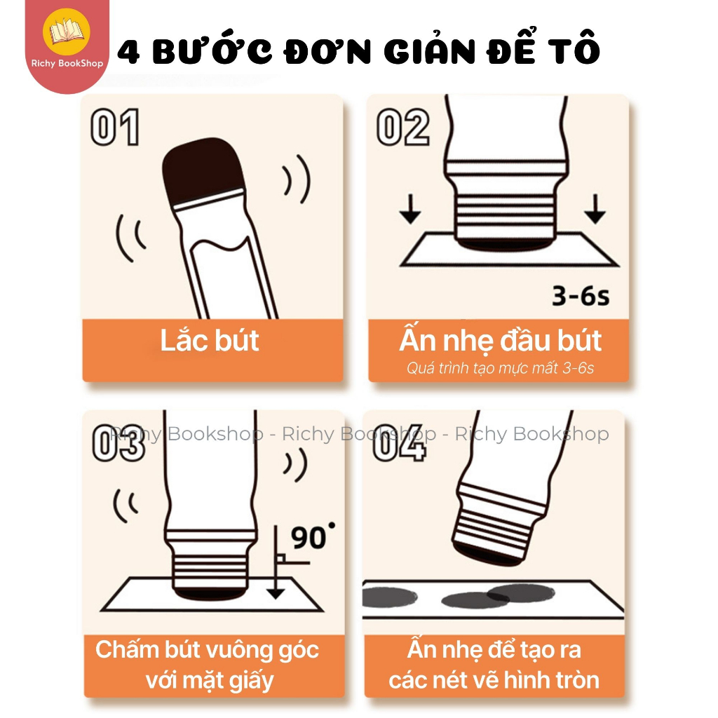 Bút chấm màu ma thuật cho bé - Mideer Magic Dot Marker