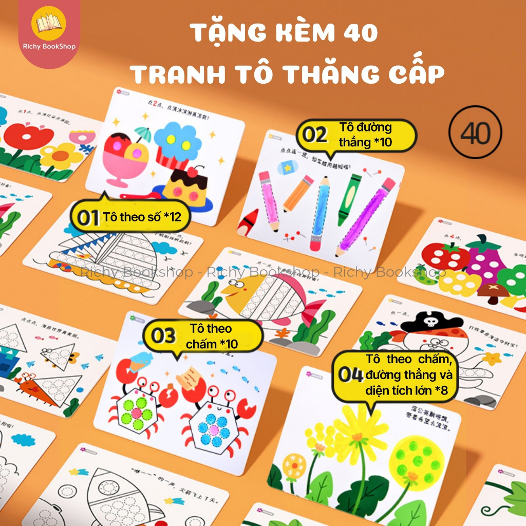 Bút chấm màu ma thuật cho bé - Mideer Magic Dot Marker