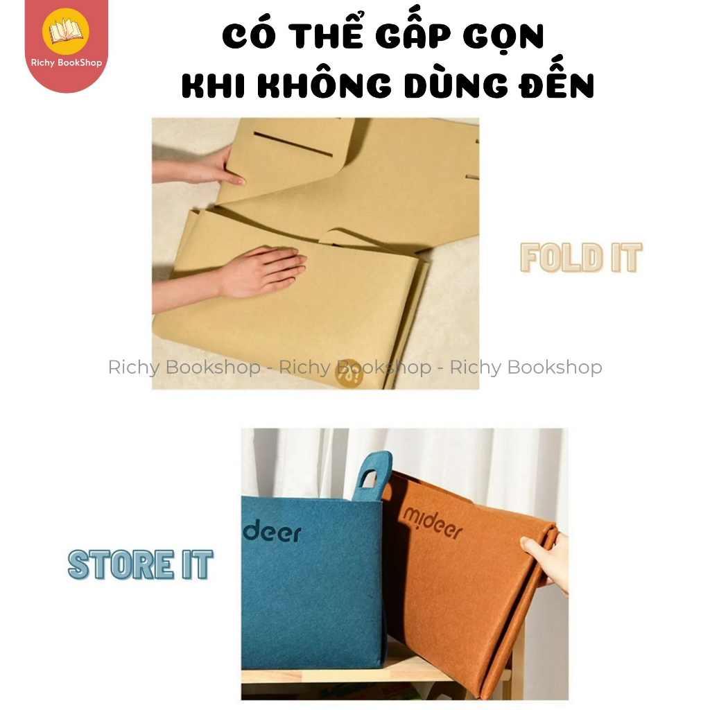 Giỏ túi vải đựng đồ chơi