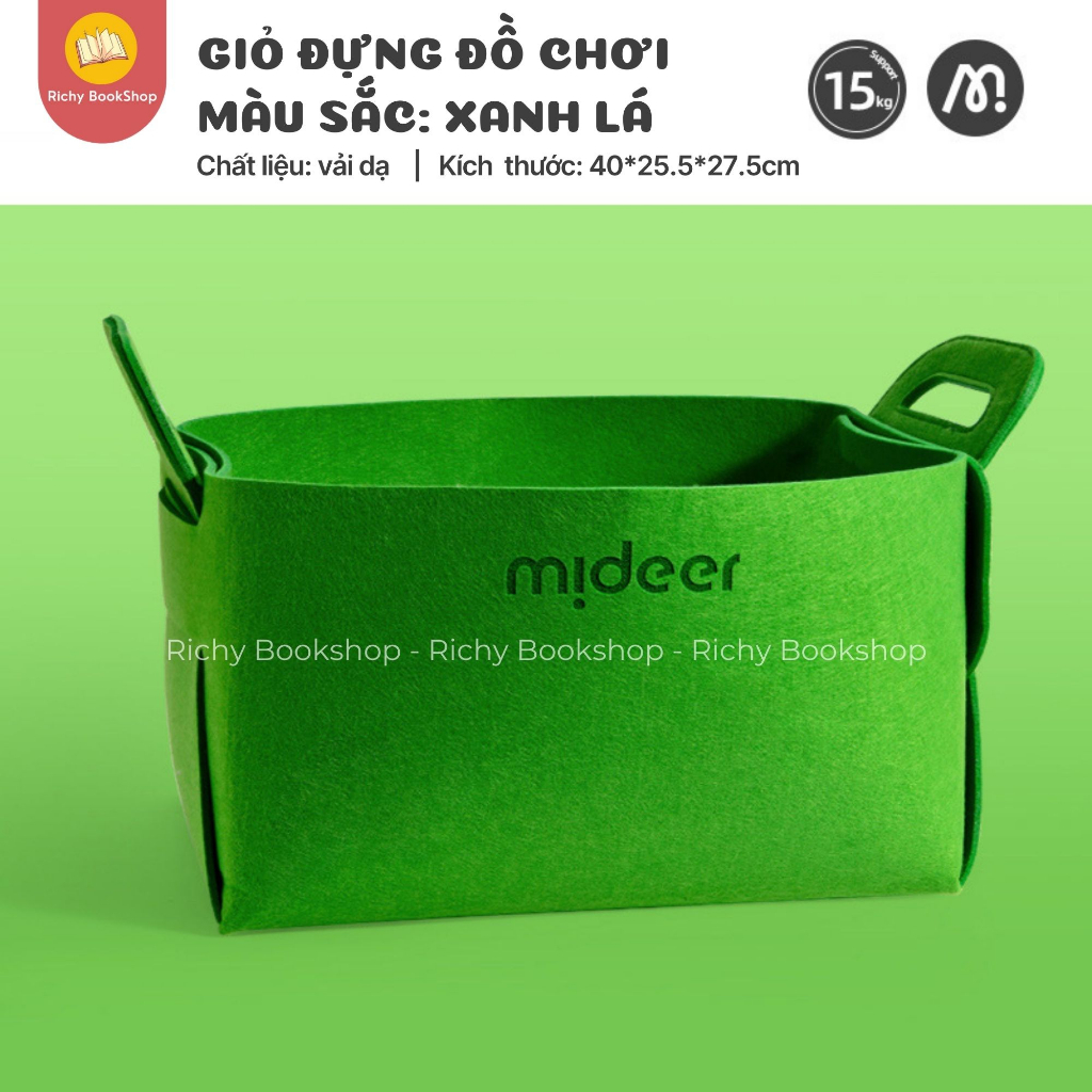 Giỏ túi vải đựng đồ chơi