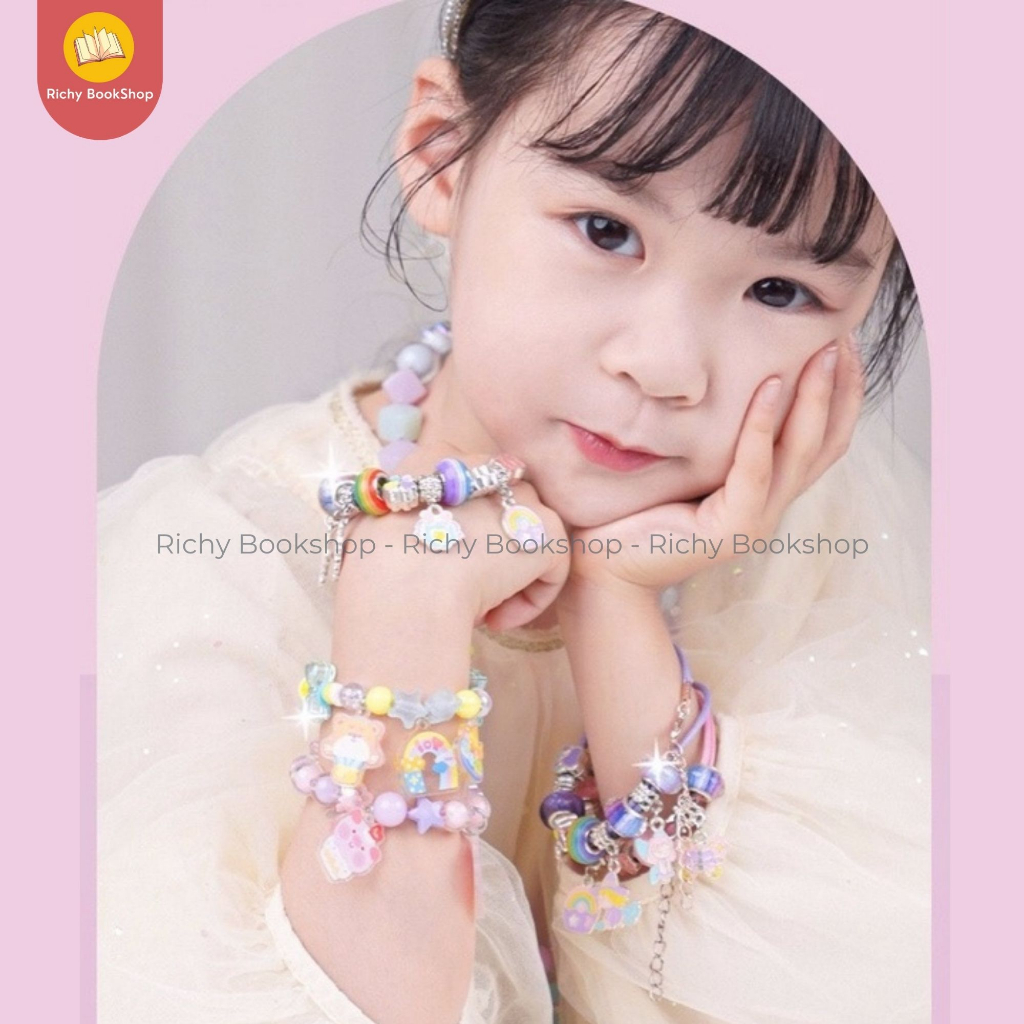 Bộ Đồ Chơi Tự Kết Vòng Tay Beads Charm TOI Cho Bé Gái Từ 4 Tuổi
