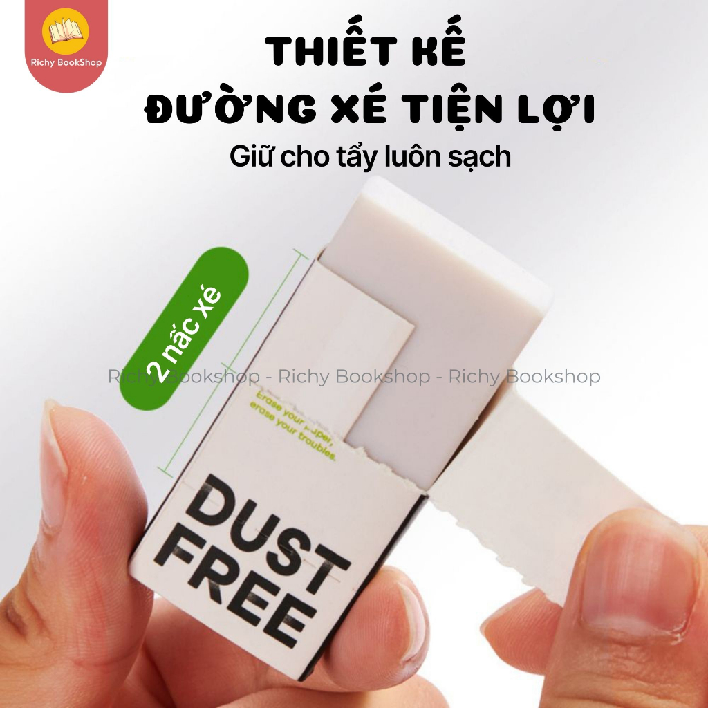 Tẩy gôm bút chì không bụi Mideer Dust-free Eraser