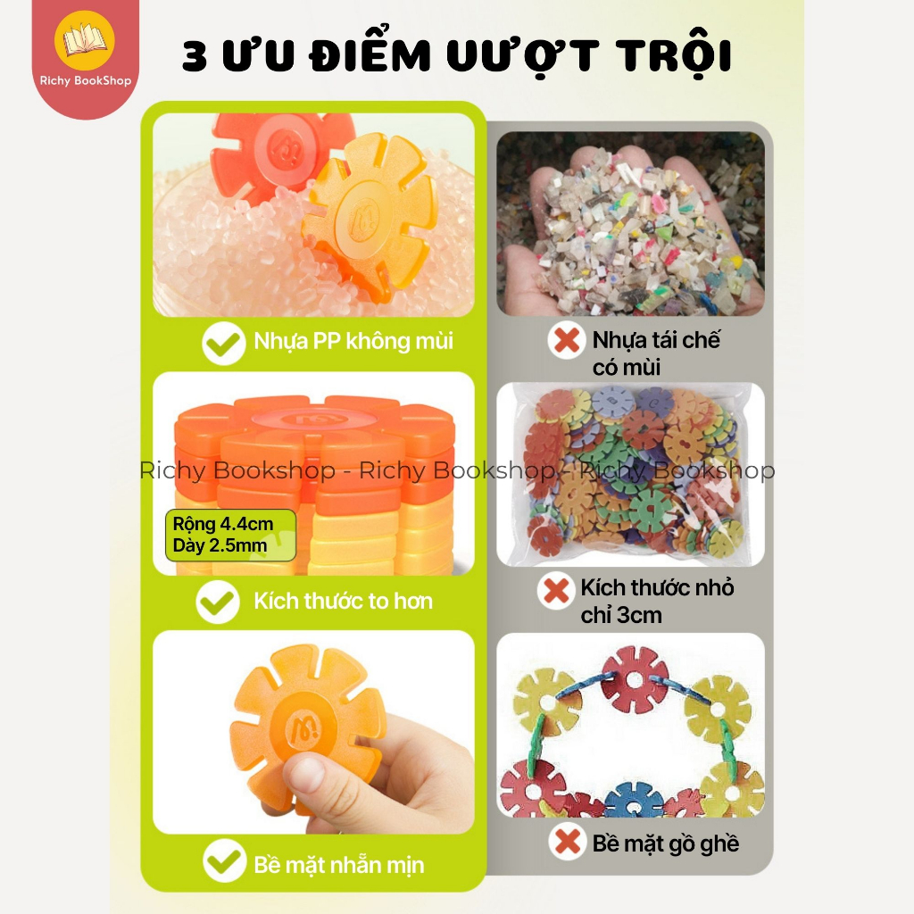 Đồ chơi sáng tạo ghép hình bông tuyết