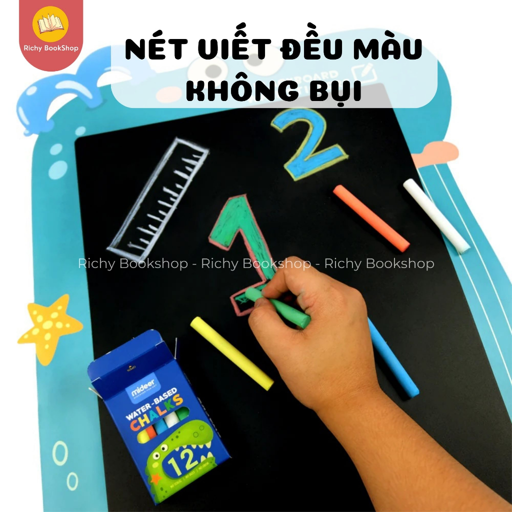Phấn viết bảng không bụi đa năng gốc dầu cọ - Mideer Multifunctional palm oil chalk