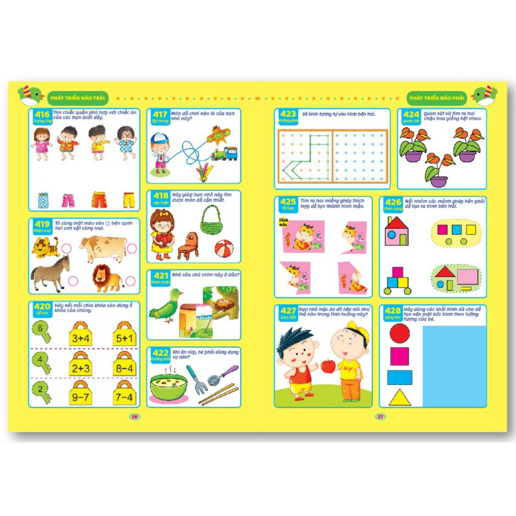 1088 Câu Đố Phát Triển Trí Tuệ 4-5 Tuổi (Bộ 4 cuốn)
