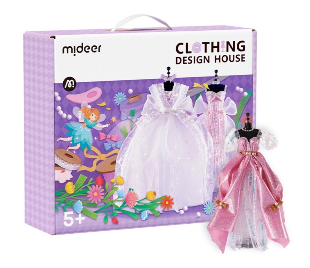 Đồ chơi thiết kế thời trang tại nhà dụng cụ may vá thủ công cho bé - Mideer Clothing Design House