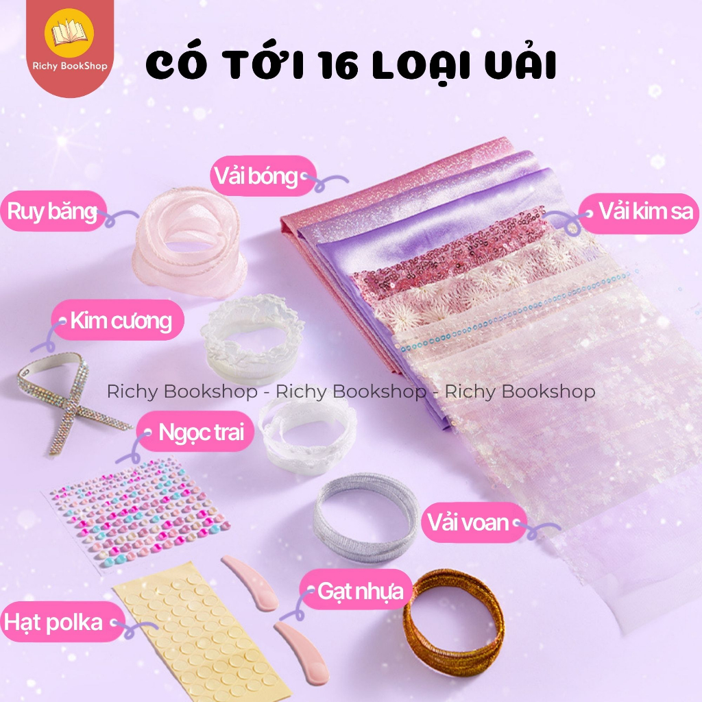 Đồ chơi thiết kế thời trang tại nhà dụng cụ may vá thủ công cho bé - Mideer Clothing Design House